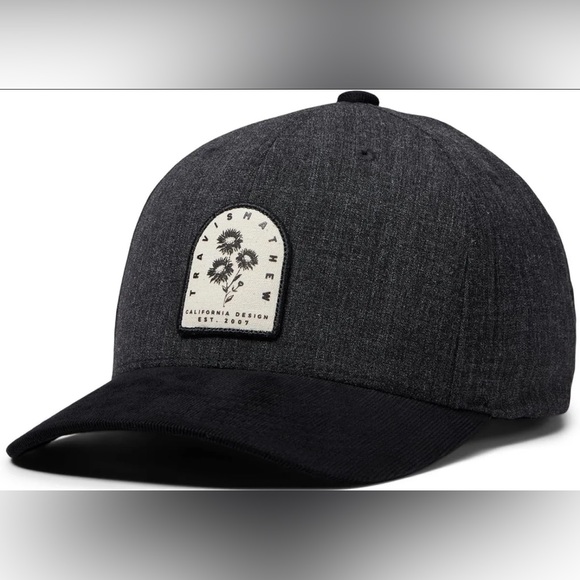 Travis Mathew Golf Baseball Hat Snapback Flex Black And Gray  NWT Nightjar - Picture 1 of 8